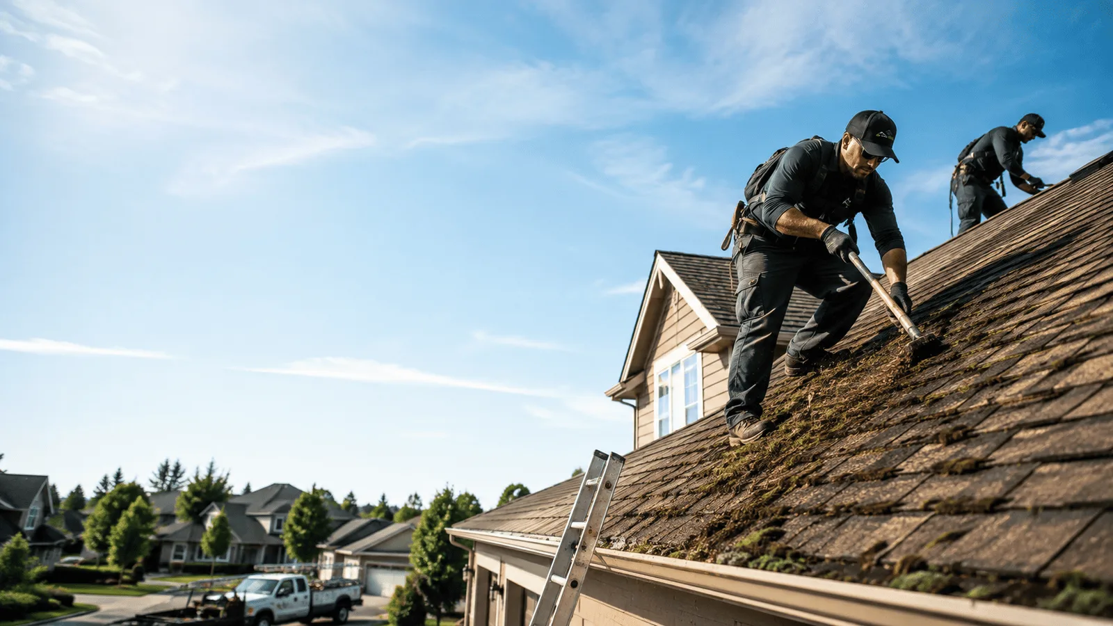 Roof Moss Removal in Hanscom Afb, MA near me